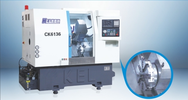 CK6136D-Y∠30斜床身車(chē)銑復(fù)合機(jī)(36刀塔+帶Y軸+4側(cè)動(dòng)力頭+4端動(dòng)力頭)—高配置